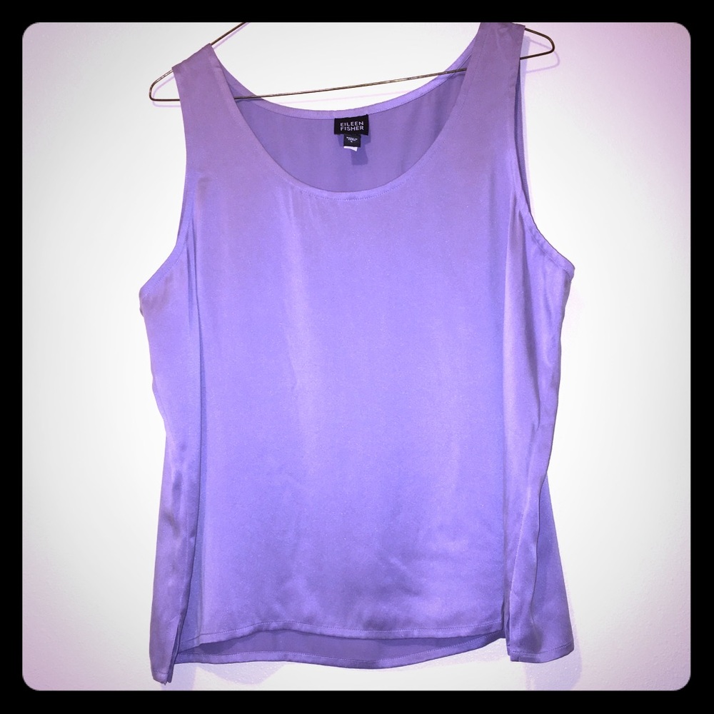 Eileen Fisher 100% silk tank top Size Large